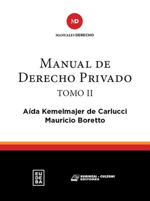 cover image of Manual de derecho privado. Tomo II